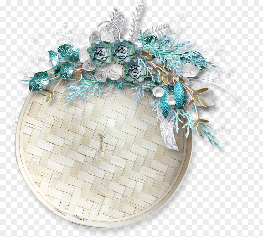 Christmas Turquoise Ornament PNG