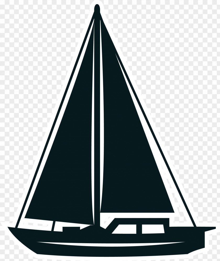 Hand Painted Sailboat Sails Sailing Ship Clip Art PNG