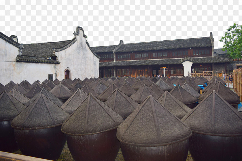Huizhou Ancient Building Sauce Tank Doenjang Architecture PNG