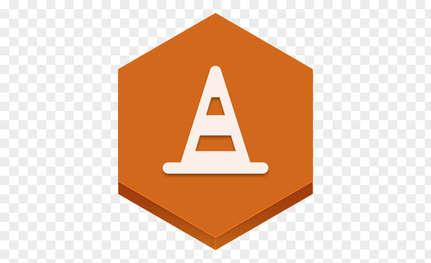VLC Angle Brand Sign Orange PNG