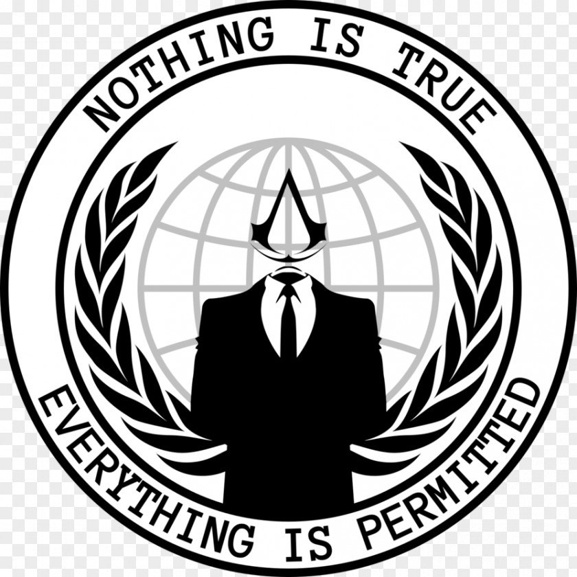 Anonymous Logo T-shirt Million Mask March PNG