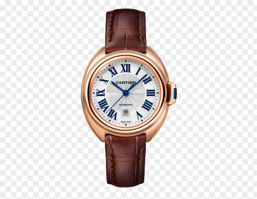 Coffee Color Gold Cartier Watch Mechanical Watches Female Form Watchmaker Jewellery Strap Movement PNG