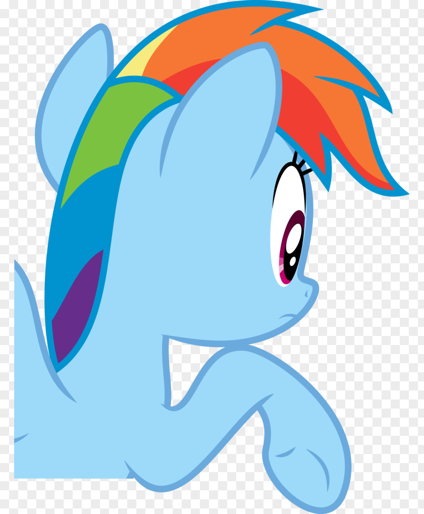 Horse Pony Rainbow Dash Blue PNG