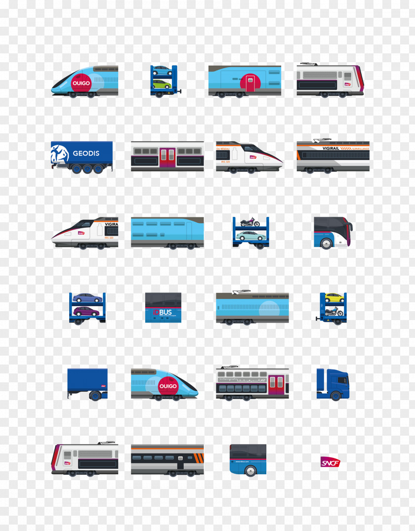 Infography Car Transport Ouigo SNCF PNG