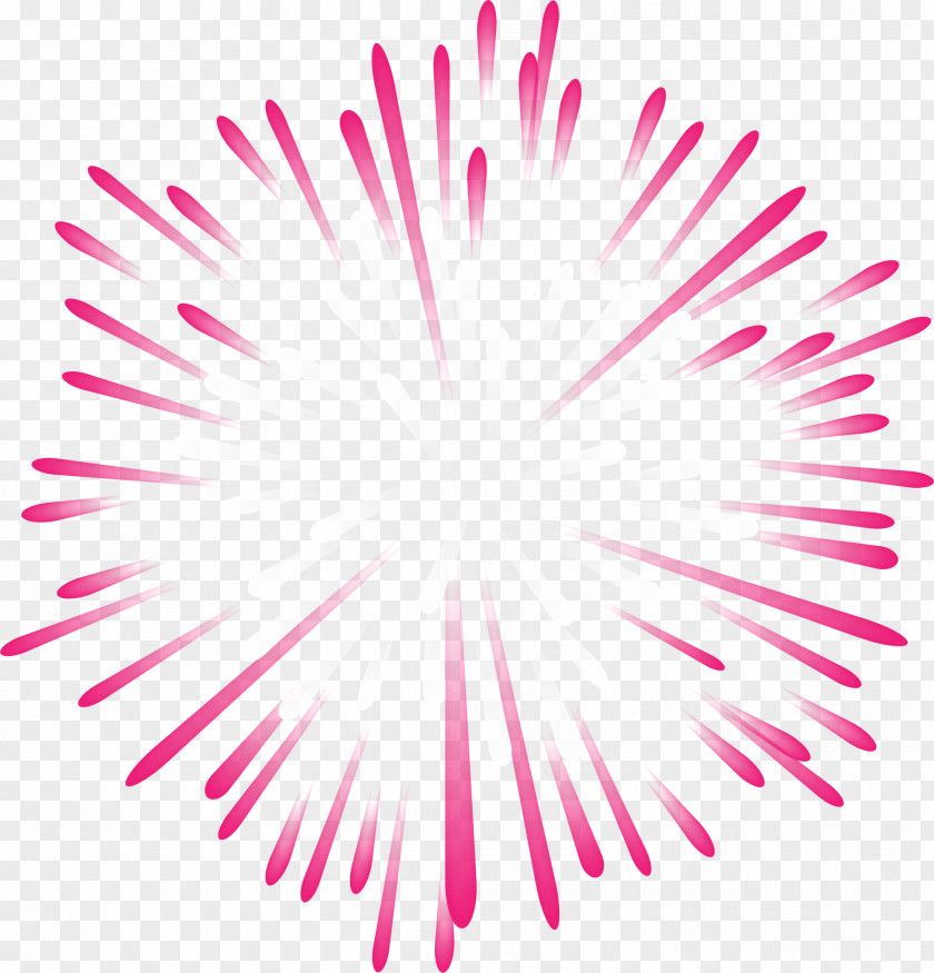 Purple Cartoon Fireworks PNG