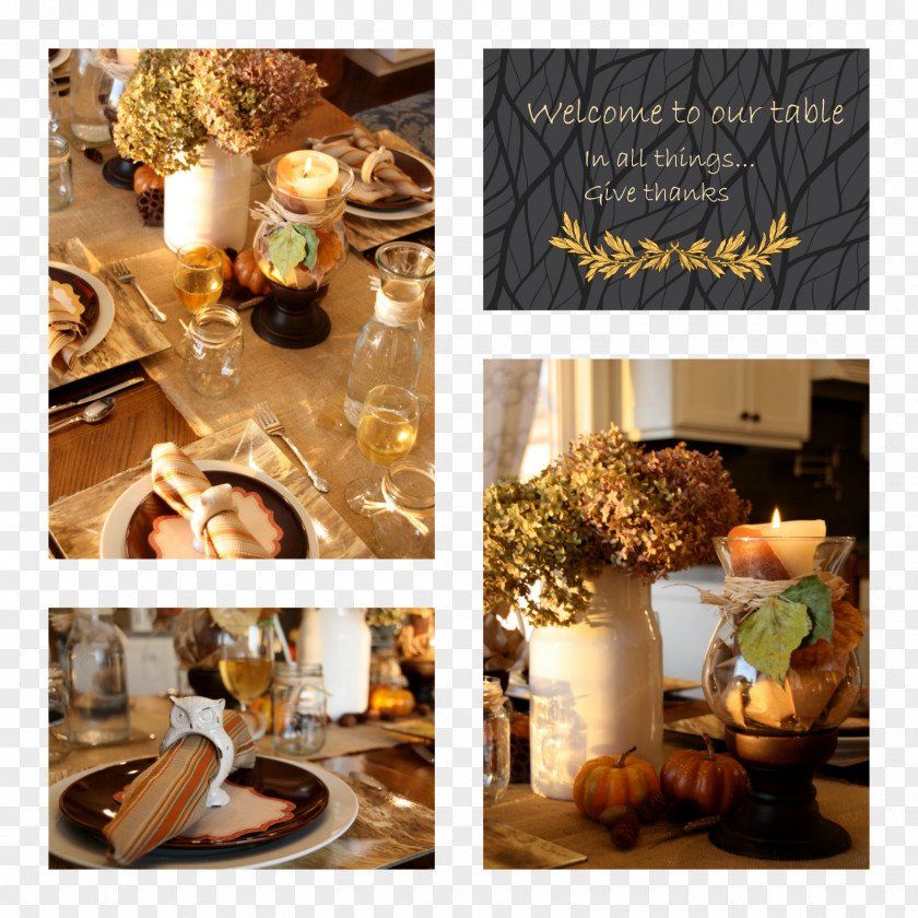 Table Centrepiece Thanksgiving Holiday Halloween PNG