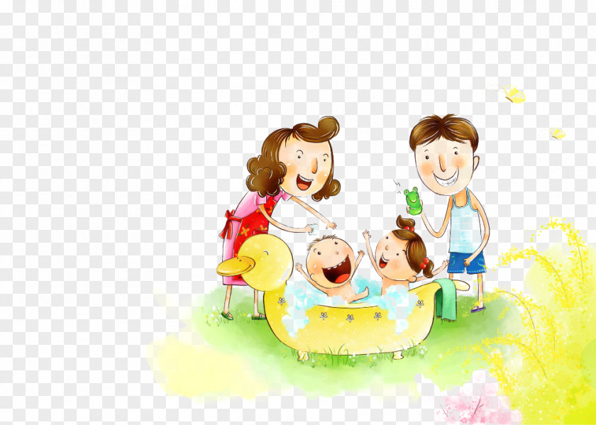 A Happy Family Values Happiness Grandmother Child PNG