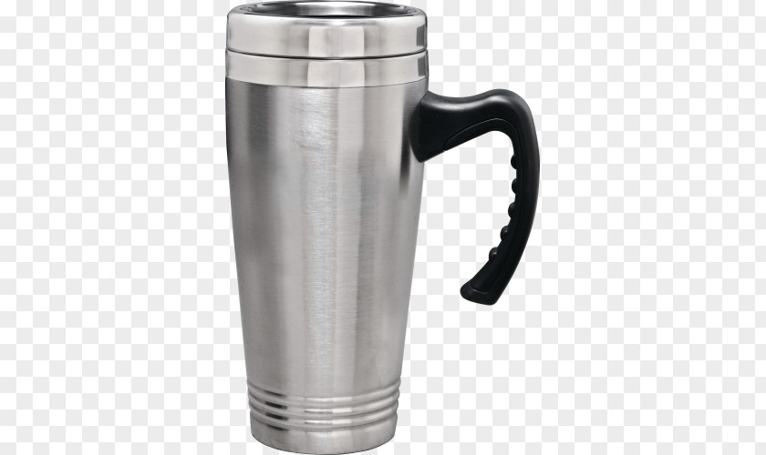Blank Wall Mug Glass Coffee Cup Stainless Steel PNG