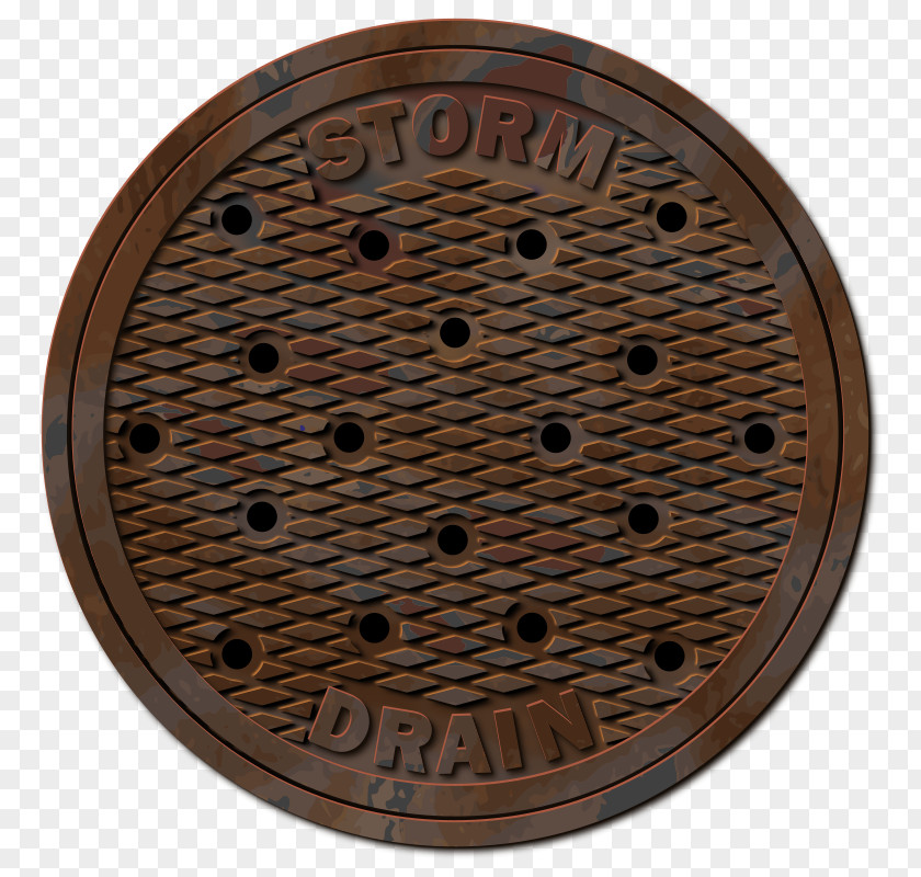 Manhole Cover Storm Drain Separative Sewer Sewerage Clip Art PNG