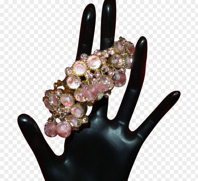 Nail Hand Model Glass Bracelet PNG