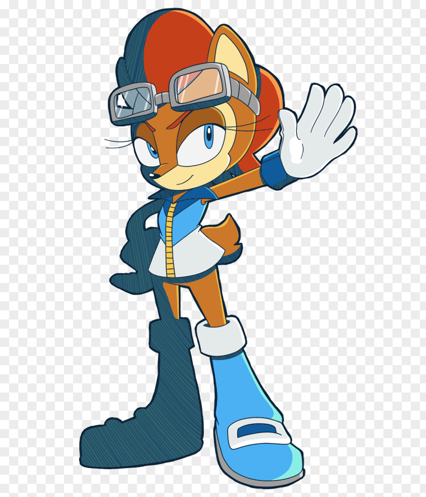 Princess Sally Acorn Tails Sonic Riders Fan Art PNG