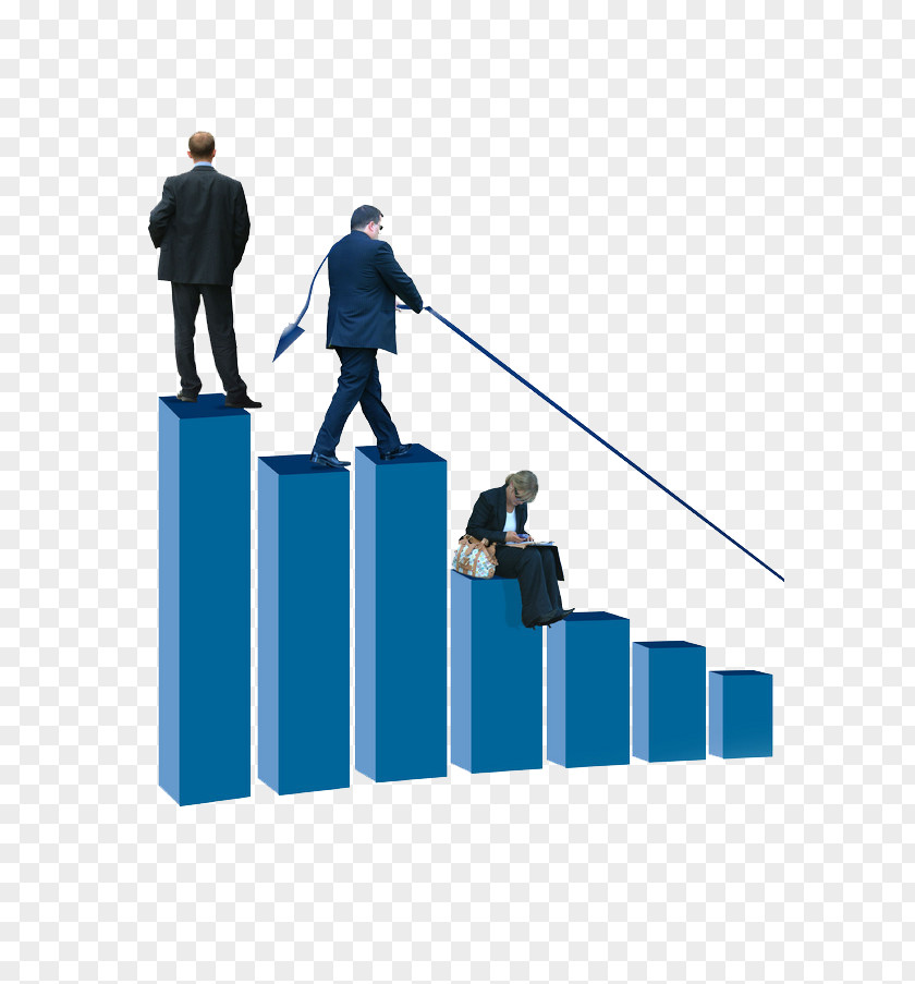 Creative Business Histogram PPT Material Bar Chart PNG