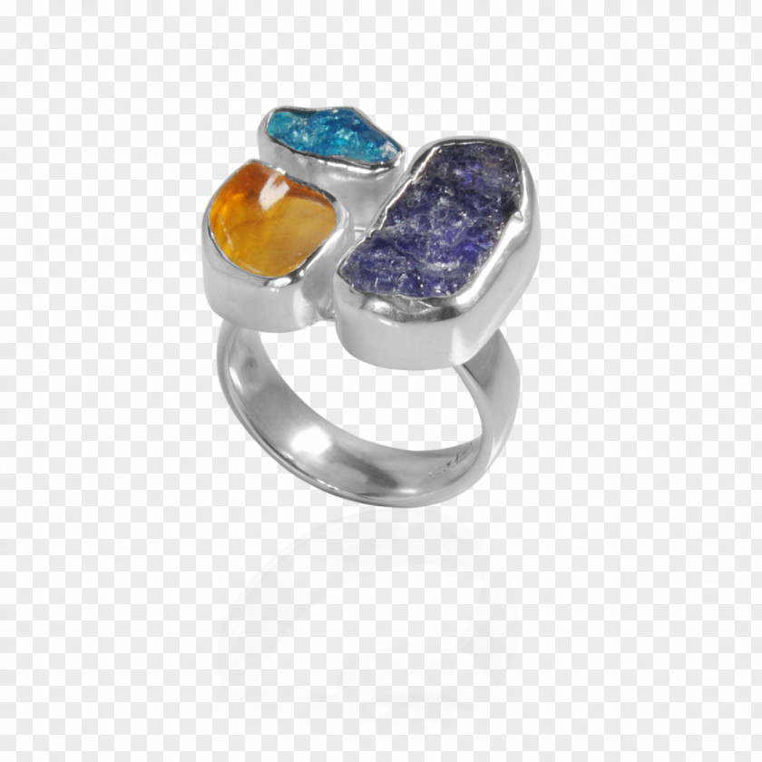 Silver Ring Sapphire Body Jewellery Opal PNG