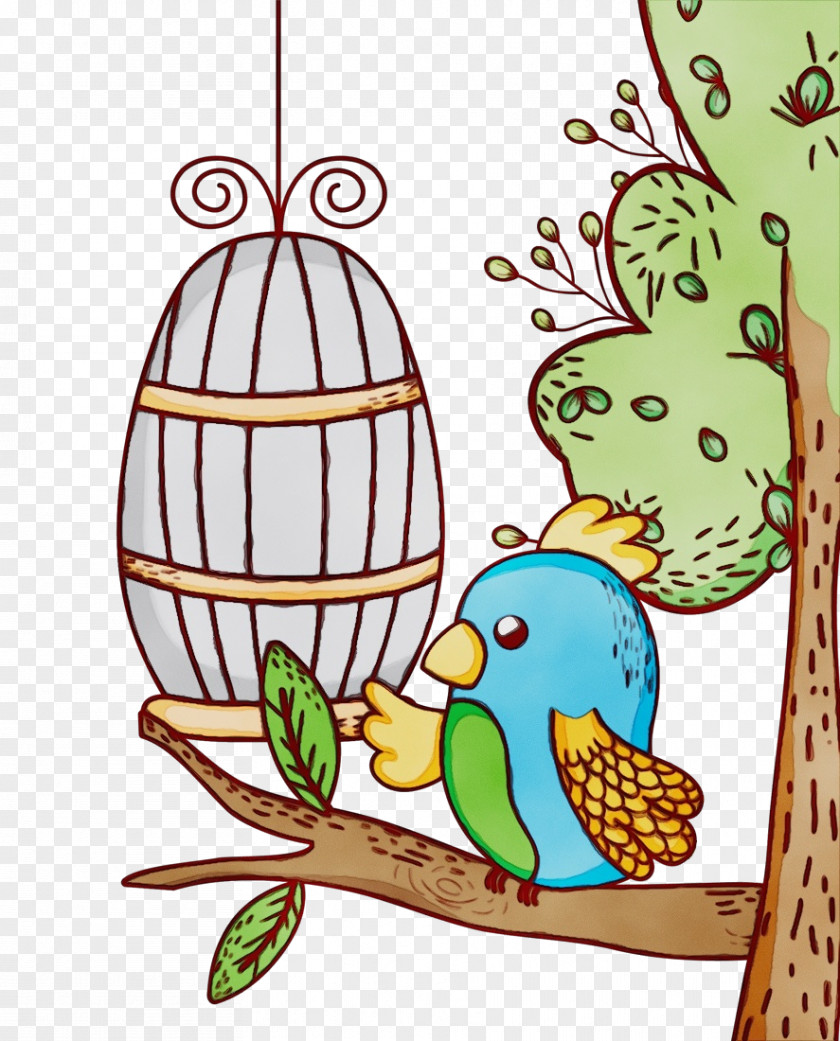 Bird Supply Cage Parrot Coloring Book PNG