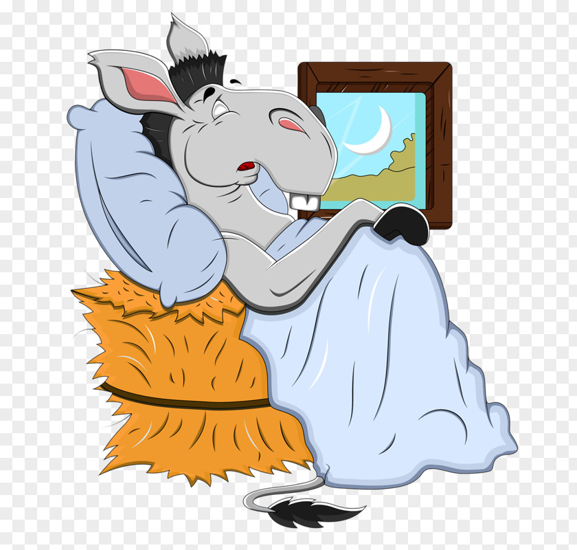 Donkey Clip Art Cartoon Image Sleep In Non-human Animals PNG