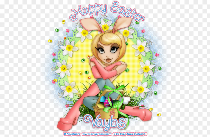 Design Easter Bunny Floral PNG