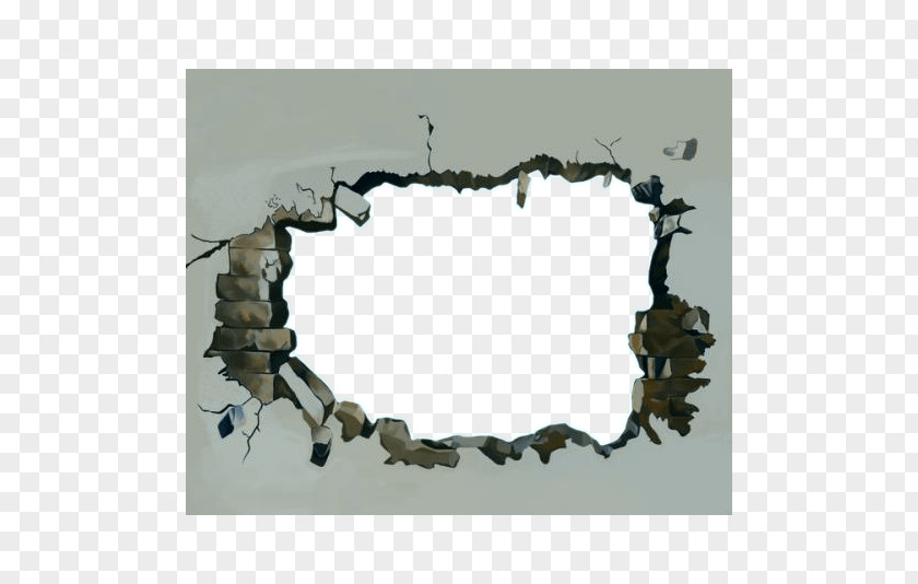 Hole Wall Crack Map 3D Computer Graphics Texture Mapping PNG
