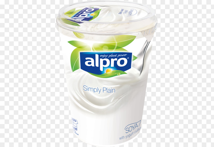 Milk Cream Soy Yogurt Alpro Yoghurt PNG