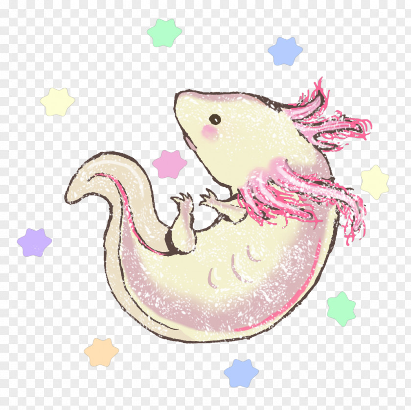 T-shirt Axolotl Drawing Unisex PNG