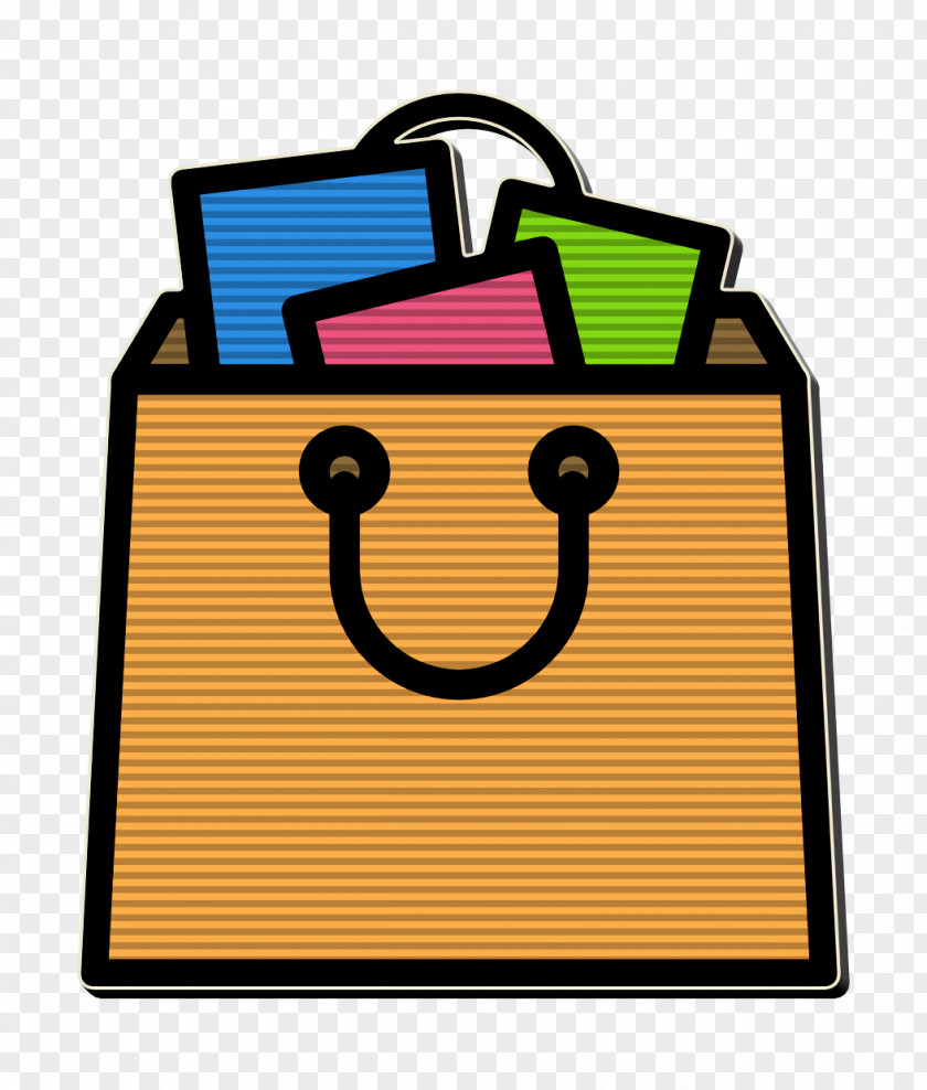 Emoticon Shopping Bag Icon E-commerce Sale PNG