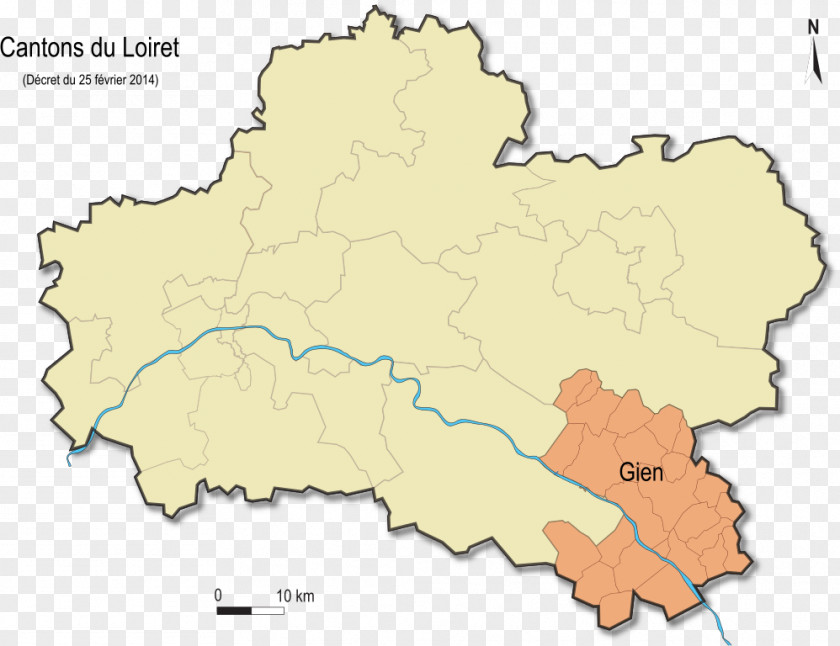 Loiret Gien Bellegarde, Canton Of Briare Administrative Division PNG