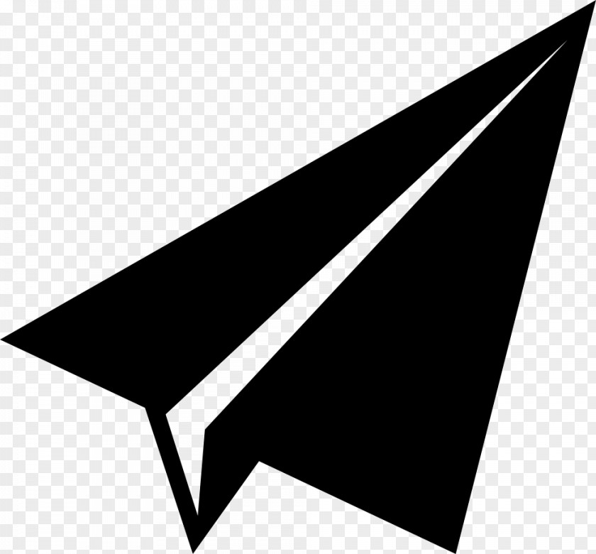 Paper Plane Airplane Font Awesome Icon Design PNG
