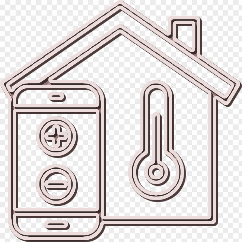 Smart Home Icon Temperature Control Weather PNG
