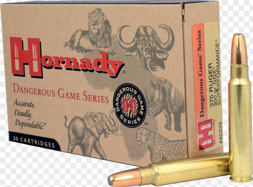 Ammunition Bullet .375 Ruger Hornady H&H Magnum PNG