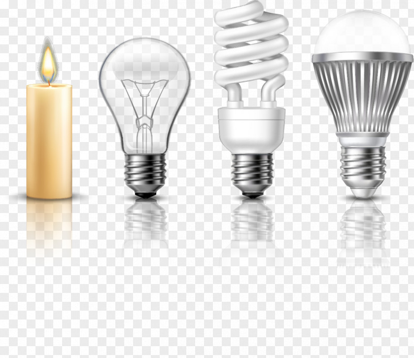 Arranged Lighting Tools Light Fixture LED Lamp Candle Incandescent Bulb PNG