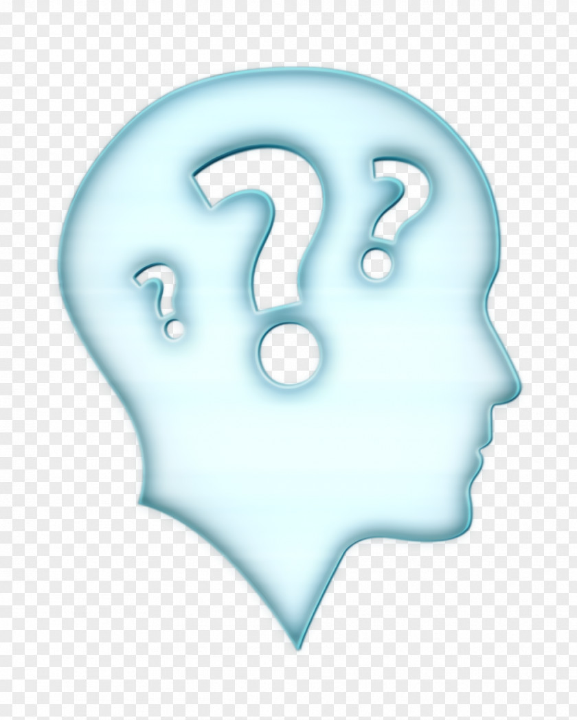 Bald Head Side View With Three Question Marks Icon People PNG