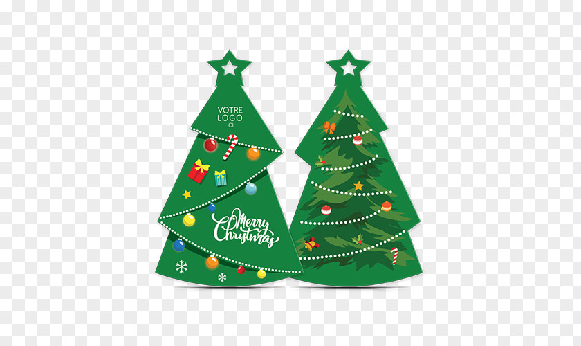 Christmas Tree Paper Ornament Design PNG