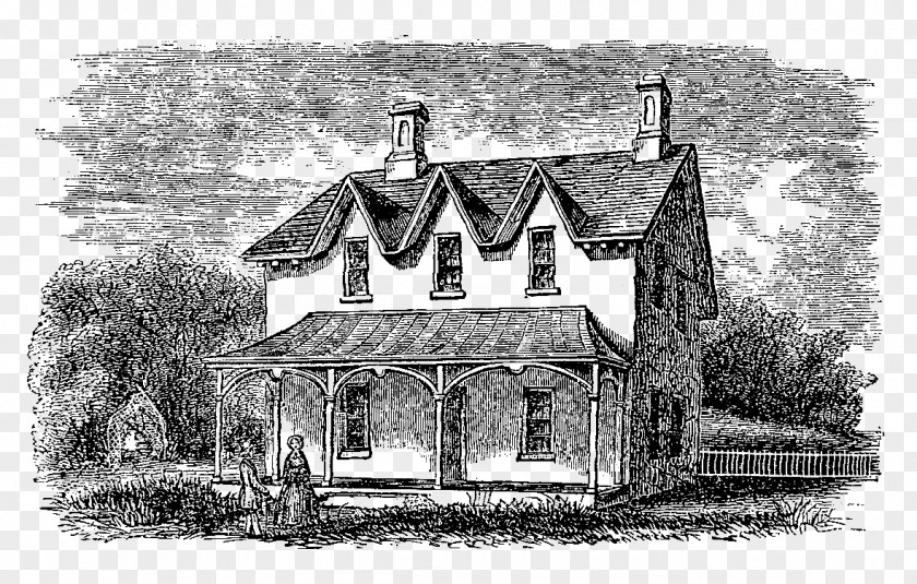 Cottage Black And White Monochrome Photography /m/02csf Drawing PNG