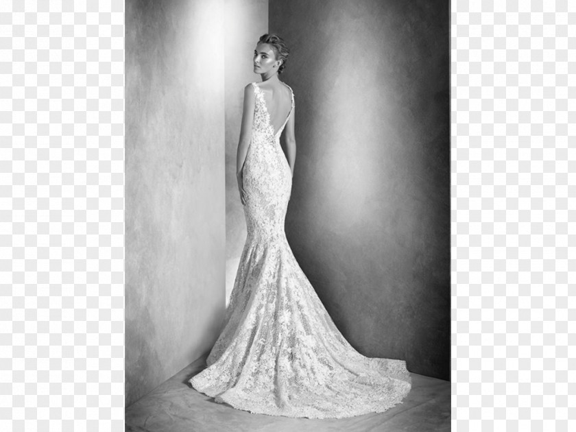 Mermaid Wedding Dress Bride Pronovias PNG