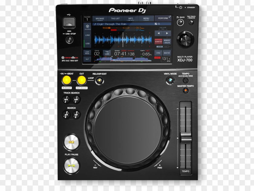 Pioneer DJ Disc Jockey Controller CDJ XDJ-700 PNG