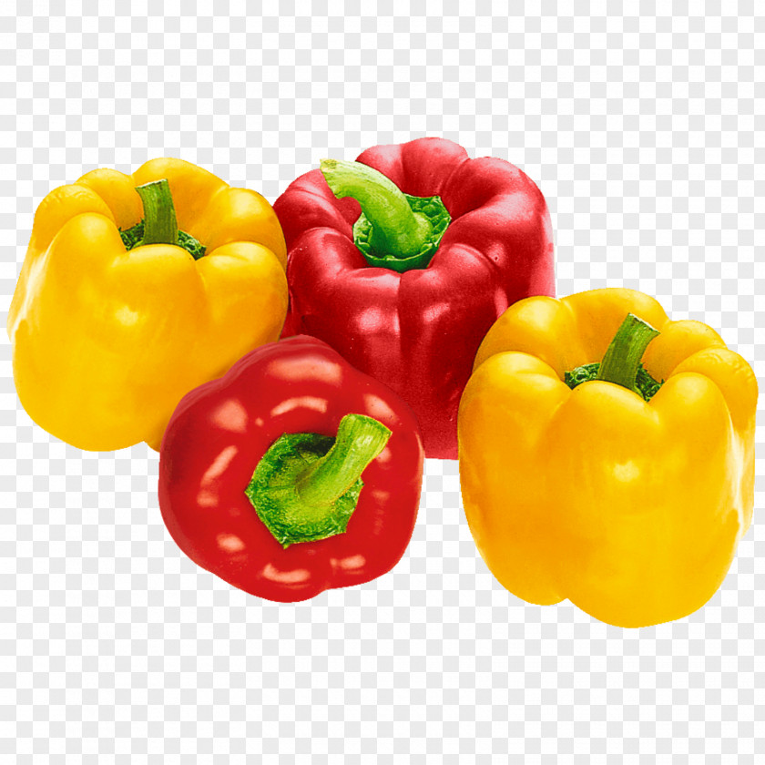 Vegetable Chili Pepper Capsicum Annuum Var. Acuminatum Friggitello Yellow Red Bell PNG