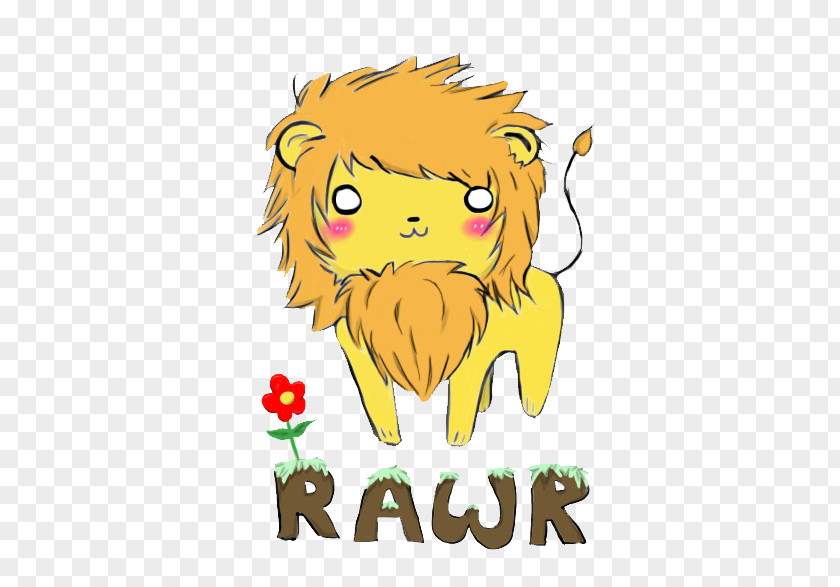 Asian Lion Roar Cat Clip Art PNG