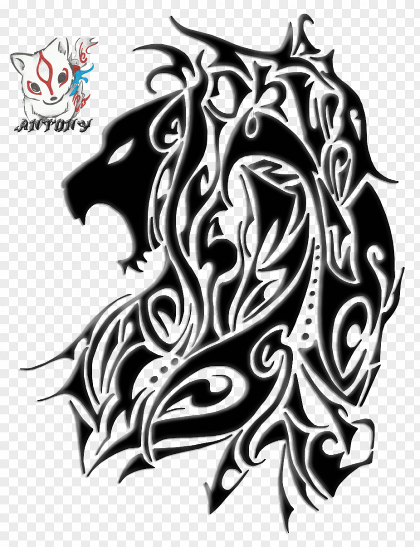 Lion Tattoo Drawing Image Design PNG