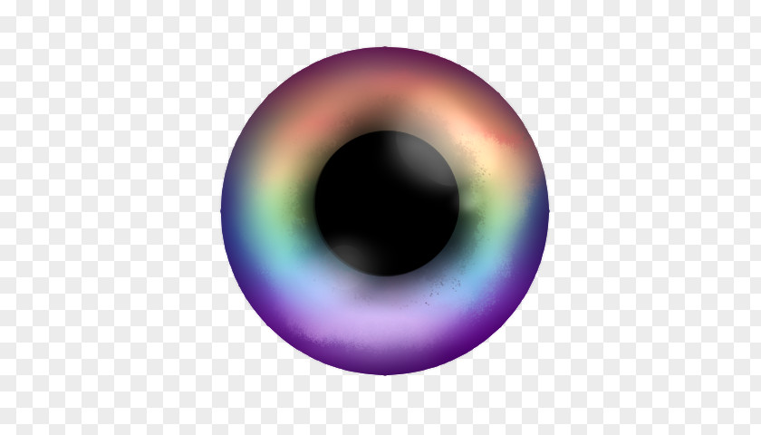 Rainbow Eye Close-up PNG