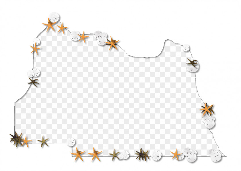 Starfish Outline Body Jewellery Flower Font PNG