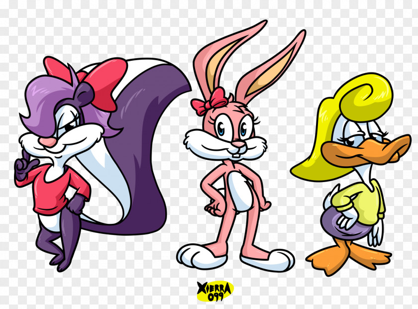 Bunny Plucky Duck Fifi La Fume Cartoon Looney Tunes PNG