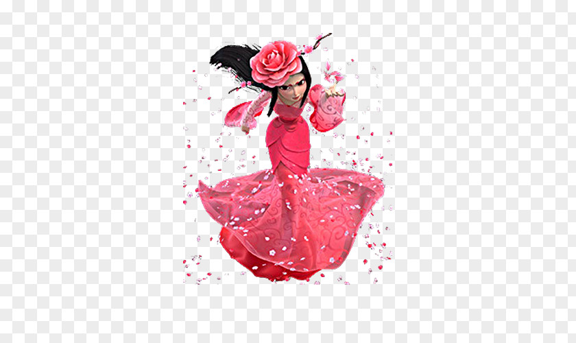 Cartoon Little Fairy Keeper China Menshen Flower PNG