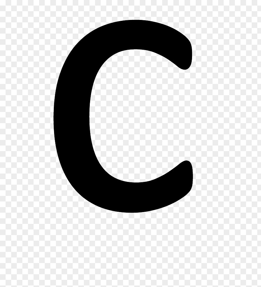 Letter C Brand Design Black And White Circle PNG