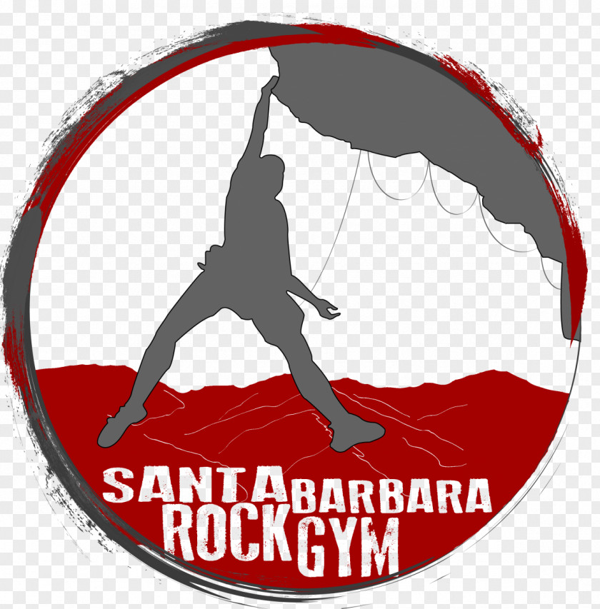 Rock Climbing Santa Barbara Gym Fitness Centre Logo PNG