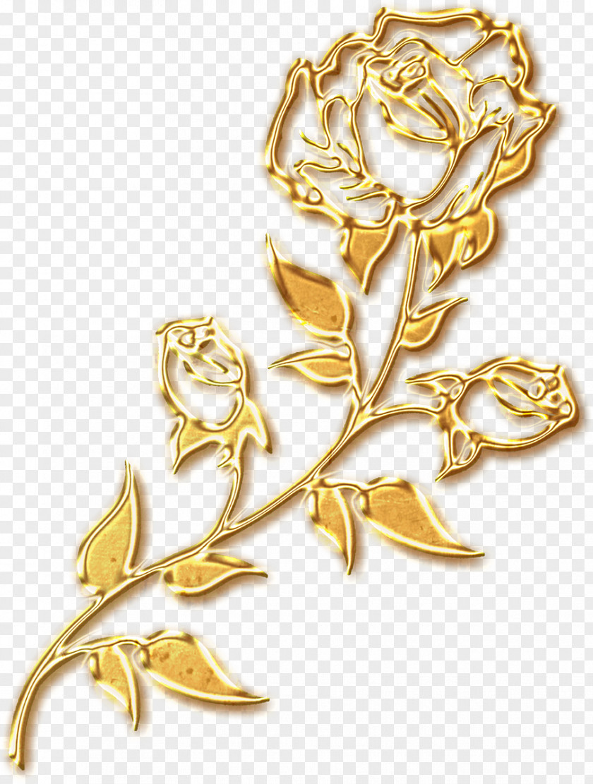 Golden Roses Silhouette Beach Rose Gold PNG