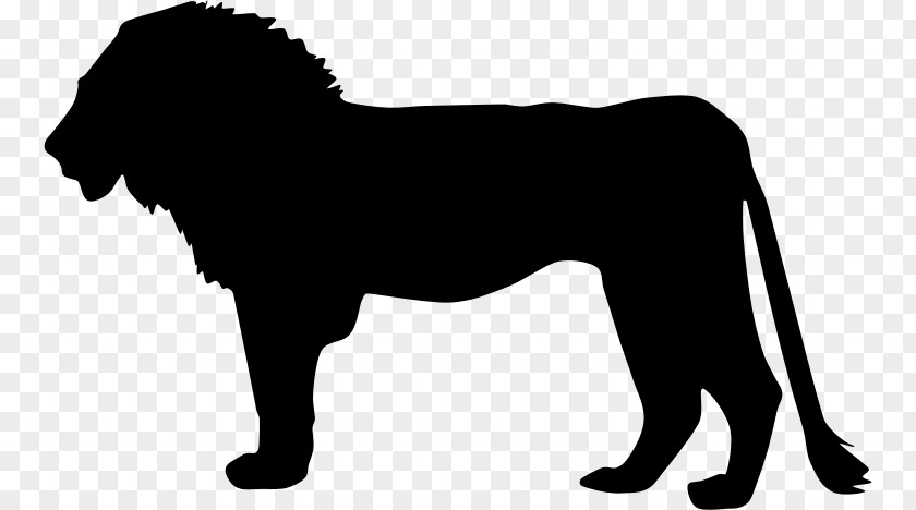 Lion Profile Silhouette Cat Clip Art PNG