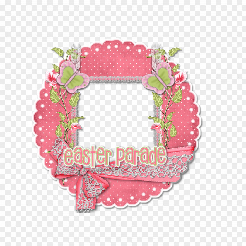 Round Frame Circle Picture Pink PNG