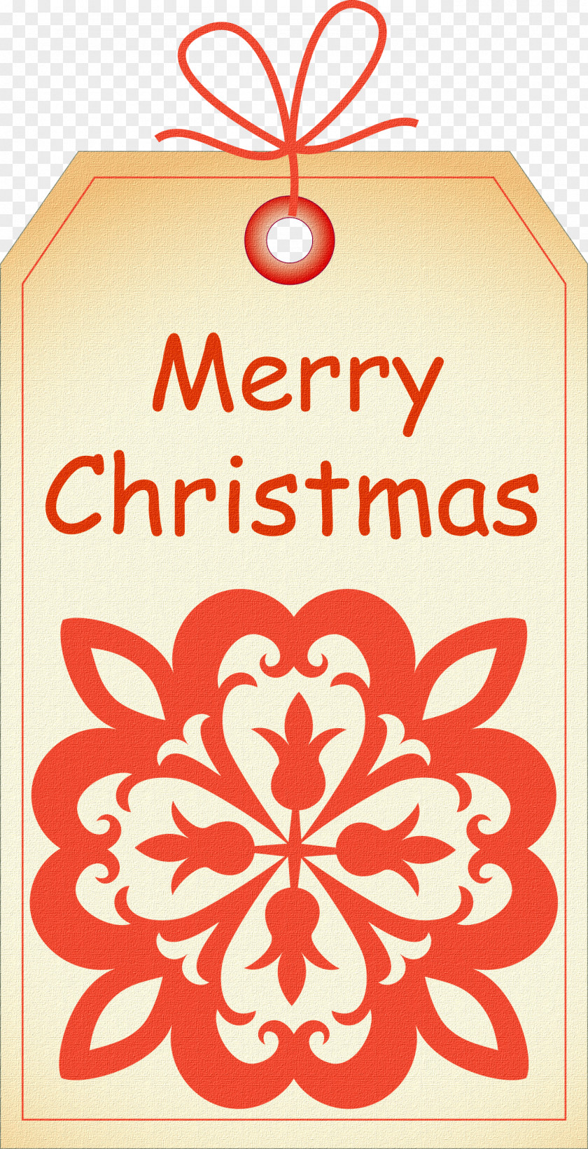 Christmas Tag Card PNG