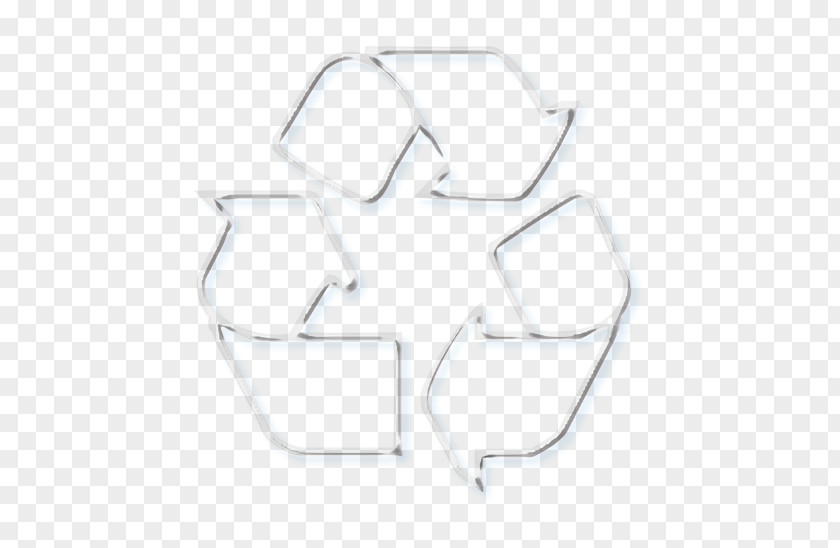 Line Art Recycle Icon PNG