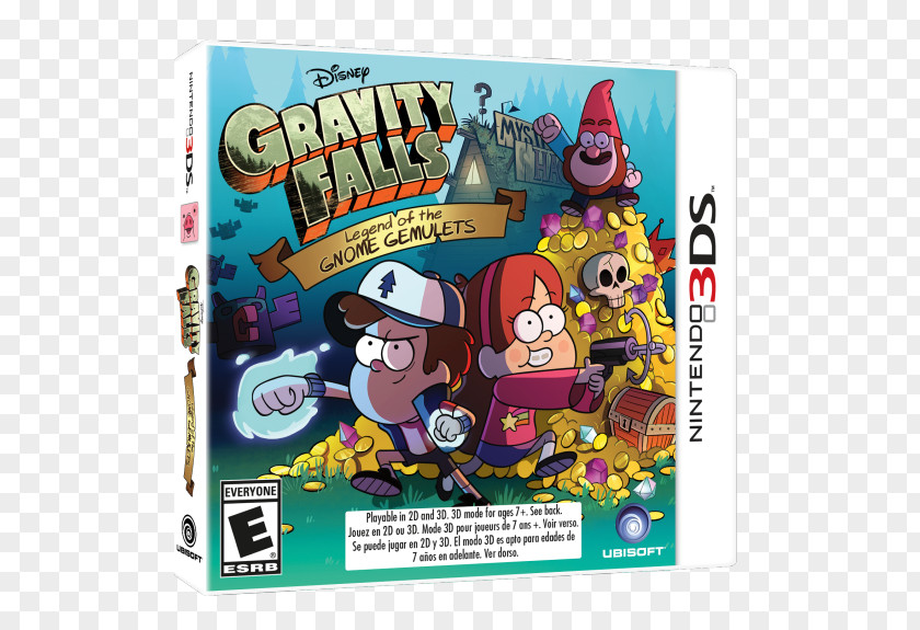 Ubisoft Shanghai Gravity Falls: Legend Of The Gnome Gemulets Dipper Pines Mabel Nintendo 3DS Video Game PNG