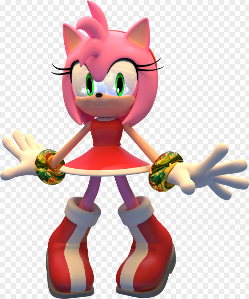 Amy Rose 3d Model Cartoon Figurine Pink M Legendary Creature PNG